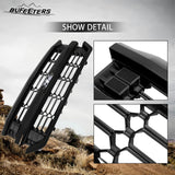 BUFEETERS  Front Upper Grille Fit For 2016 2017 2018 2019 Chevy Silverado 1500,Honeycomb Style,Gloss Black
