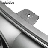 BUFEETERS    Front Bumper Upper+Lower Grille Assembly W/o Camera Hole Fit For 2017 2018 Hyundai Santa Fe Sport,Factory Style,Chrome&Silver&Black