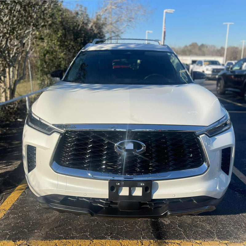 BUFEETERS  Front Bumper Upper Grille Fit For 2022 2023 INFINITI QX60,Mesh Style,Chrome&Black