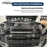 BUFEETERS  LED Grille Trim Strips Fit For 2020 2021 2022 2023 2024 Defender 90 110 130,LED lights Style,Black