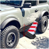 BUFEETERS Side Step Running Board Nerf Bar Fit For 2021 2022 2023 2024 Ford Bronco 2-Door,Black