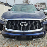 BUFEETERS  Front Bumper Upper Grille Fit For 2022 2023 INFINITI QX60,Mesh Style,Chrome&Black