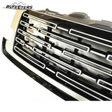 BUFEETERS Front Bumper Upper Grille Fit For 2023 2024 Land Rover Range Rover Vogue L405,Mesh Style,Black&Silver
