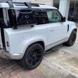 BUFEETERS  Exterior Side Mounted Gear Box Carrier Fit For 2020 2021 2022 2023 2024 Defender 90 110 130,Gloss Black