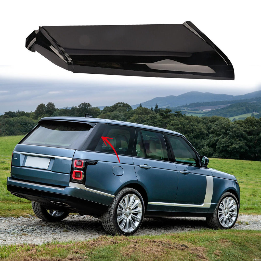 BUFEETERS D Pillar Molding Trim Rear Right Passenger Fit For 2013 2014 2015 2016 2017 2018 2019 2020 2021 Land Rover Range Rover L405,Factory Style,Gloss Black