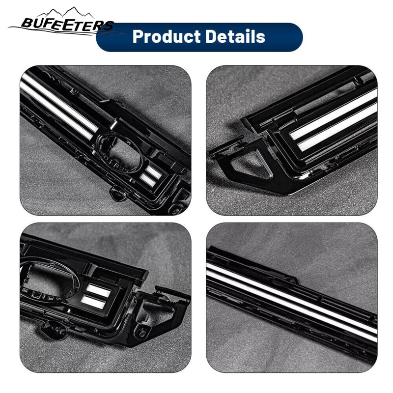 BUFEETERS  LED Grille Trim Strips Fit For 2020 2021 2022 2023 2024 Defender 90 110 130,LED lights Style,Black