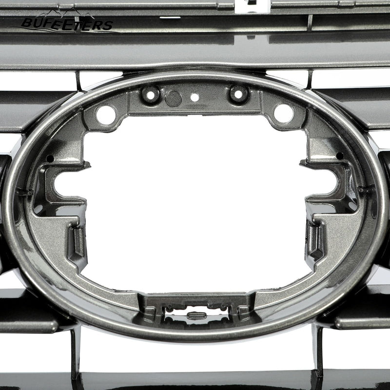 BUFEETERS  Front Upper Grille Fit For 2016 2017 2018 2019 Lexus RX350 RX450h RX350L Base Sport,Horizontal Billet Style,Shiny Gray