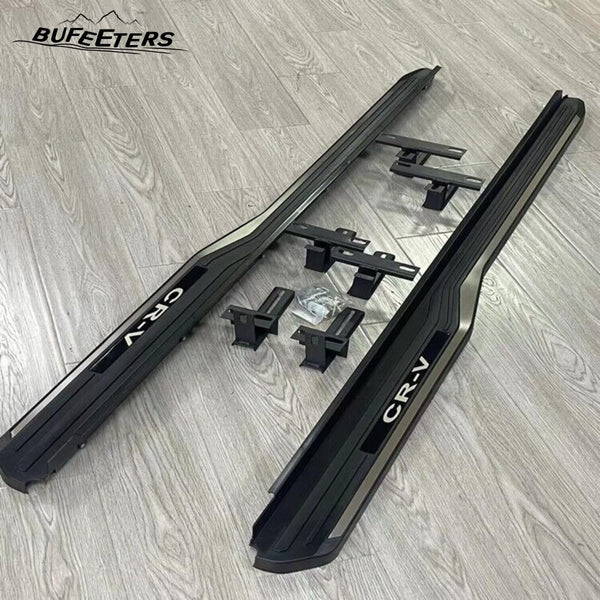 BUFEETERS Side Step Running Board Nerf Bar Fit For Honda CRV CR-V 2023 2024,Black&Silver
