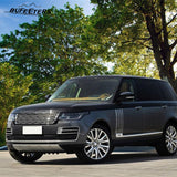 BUFEETERS   Front Grille Mesh Vent Cover Grill Bar Fit For Range Rover 2018+ SVA,Black&Silver