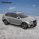 BUFEETERS Side Step Running Board Nerf Bar Fit for 2007 2008 2009 2010 2011 2012 2013 BMW X5,OE Style,Black&Silver