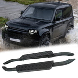 BUFEETERS  Side Step Running Board Nerf Bar Fit For Land Rover Defender 90 L663 2020 2021 2022 2023,Black