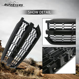 BUFEETERS  Front Upper Grille Fit For 2016 2017 2018 Chevy Silverado 1500,Honeycomb Style,Black