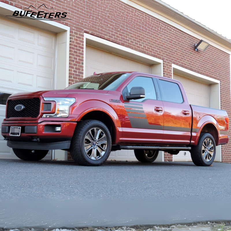 BUFEETERS  Front Radiator Grille Grill Assembly Fit For 2018 2019 2020 Ford F-150,Honeycomb Style,Ruby Red Metallic&Black