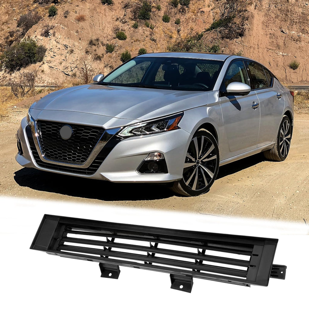 BUFEETERS  Front Lower Radiator Shutter Grille Assembly W/O Motor Fit For 2019 2020 2021 2022 Nissan Altima,Radiator Shutter Style,Black