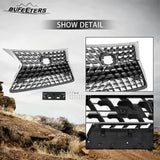 BUFEETERS Front Upper Lower Grille Luxury Grill Fit For 2014 2015 2016 2017 2018 2019 2020 2021 2022 LEXUS GX460,Factory Style,Chrome&Gray
