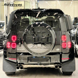 BUFEETERS Rear Spare Tire Cover for 2020 2021 2022 2023 2024 Land Rover Defender 90/110/130 Wheel Cover Gloss Black