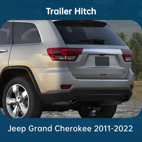 For 2011-2022 Jeep Grand Cherokee Steel Rear Trailer Hitch Receiver Hitch Bezel