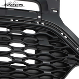 BUFEETERS Front Bumper Upper Grille Grill Fit For Ford Explorer ST 2020 2021 2022,Honeycomb/ST Style,Gloss Black