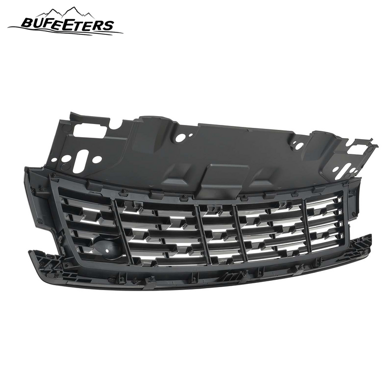 BUFEETERS Front Bumper Upper Grille Fit For 2023 2024 Land Rover Range Rover Vogue L405,Mesh Style,Chrome&Black