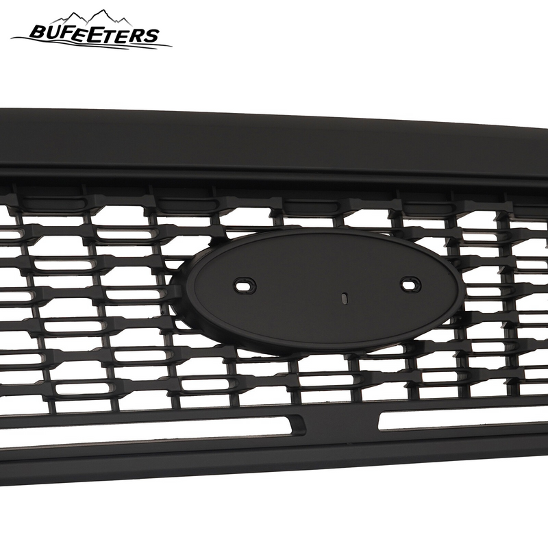 BUFEETERS Front Bumper Upper Grille Fit For 2019 2020 2021 2022 2023 Ford Ranger,Honeycomb Style,Matte Black
