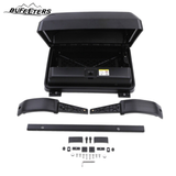 BUFEETERS Exterior Side Mounted Gear Box Carrier Luggage Fit For 2020 2021 2022 2023 2024 Land Rover Defender 90 110 130,Black with UK Flag Logo