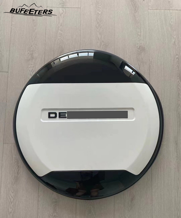 BUFEETERS Rear Spare Tire Cover Fit For 2020 2021 2022 2023 2024 2025 Land Rover Defender 90/110/130 L663 L851,Fuji White&Gloss Black&Black Letters