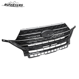 BUFEETERS  Front Bumper Upper Grille Assembly Fit For 2020 2021 2022 2023 Ford Explorer XLT,Honeycomb Style,Chrome&Gloss Black