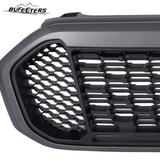 BUFEETERS   Front Upper Grille Fit For 2019 2020 2021 2022 2023 Ford Ranger,Honeycomb Style,Gray