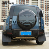 BUFEETERS Rear Spare Tire Cover Fit For 2020 2021 2022 2023 2024 2025 Land Rover Defender 90/110/130 Wheel Cover,Gloss Black