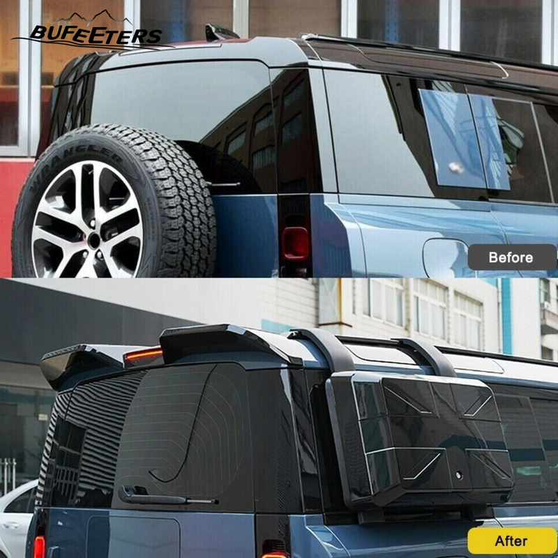 BUFEETERS Rear Tail Spoiler Rear Wing Fit For 2020 2021 2022 2023 2024 2025 Land Rover Defender 90 110 130 L851/L663,Gloss Black