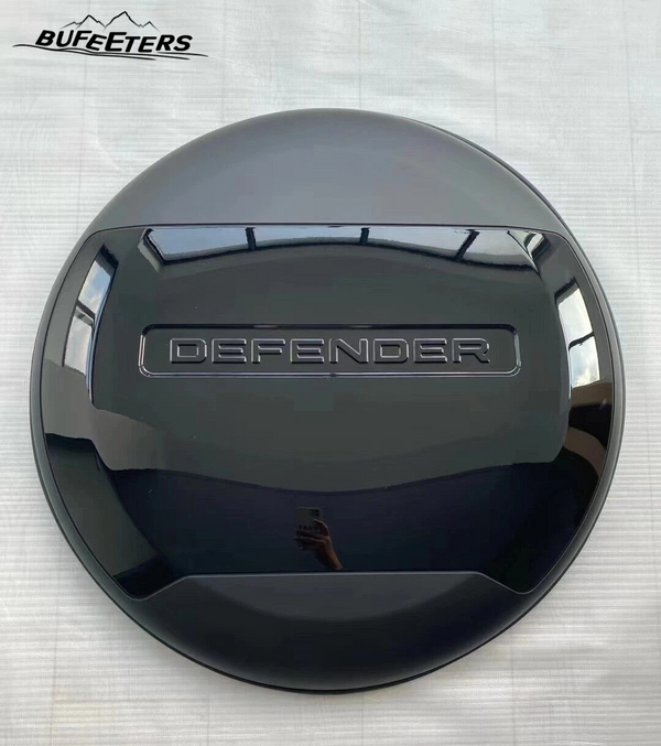 BUFEETERS Rear Spare Tire Cover Fit For 2020 2021 2022 2023 2024 2025 Land Rover Defender 90/110/130 L663 L851 Wheel Cover,Santorini Black&Matt Black