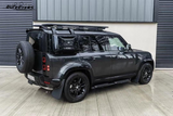 BUFEETERS  Exterior Side Mounted Gear Box Carrier Fit For 2020 2021 2022 2023 2024 2025 Land Rover Defender 90 110 130,Gloss Black