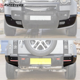 BUFEETERS 4PCS Front Rear Bumper Corner Kit Fit For 2020 2021 2022 2023 2024 2025 Land Rover Defender 90 110 L663,Gloss Black