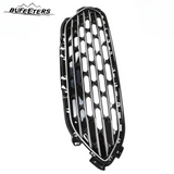 BUFEETERS  Front Bumper Upper Grille W/Chrome Trim Fit For 2020 2021 2022 Ford Escape,Honeycomb Style,Chrome&Black