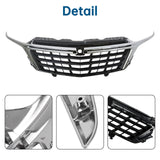 Front Bumper Grill Black W/Chrome Trim Fit For 2022/2023 Chevrolet Equinox Grill