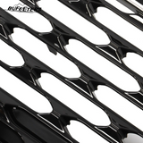 BUFEETERS  Front Bumper Upper Grille W/Chrome Trim Fit For 2020 2021 2022 Ford Escape,Honeycomb Style,Chrome&Gloss Black