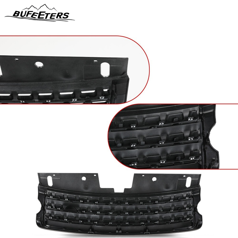BUFEETERS Front Bumper Upper Chrome Grille Fit For 2013 2014 2015 2016 2017 Land Rover Range Rover,Mesh Style