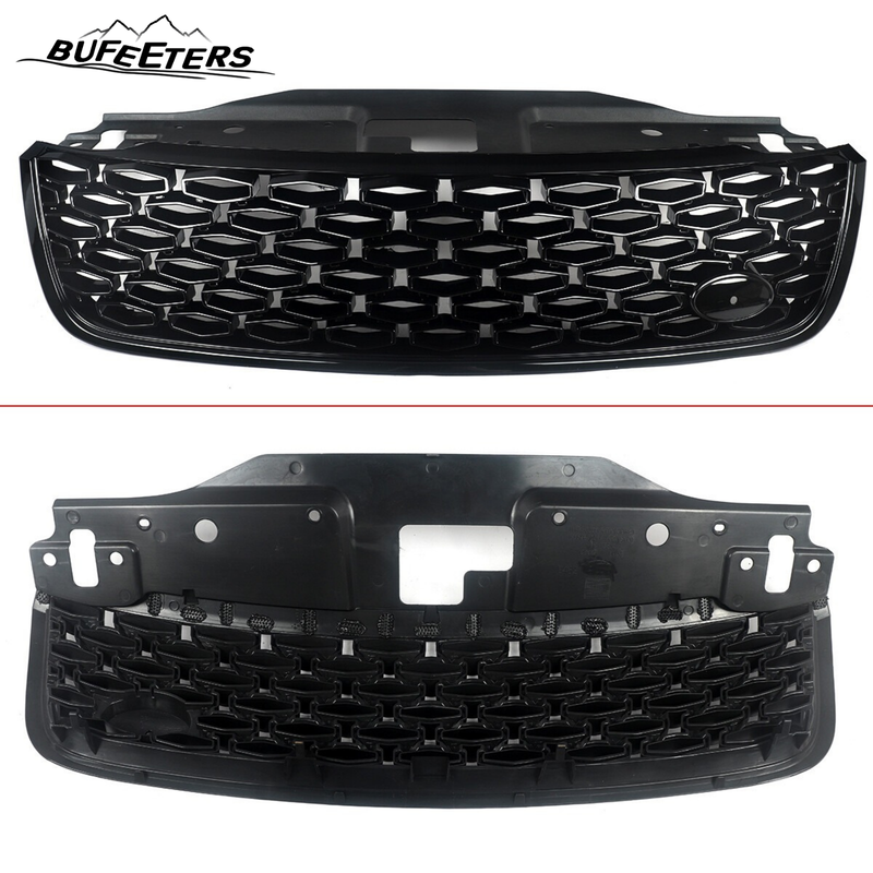 BUfeeters 10Pcs Front Grille Side Fender Kit Fit For 2017 2018 2019 2020 2021 2022 2023 Land Rover Discovery 5 L462,Dynamic Style,Gloss Black