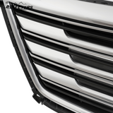 BUFEETERS   Front Bumper Upper Grille Fit For 2016 2017 2018 2019 2020 Cadillac XT5,Horizontal Billet  Style,Chrome&Black