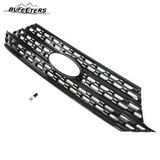 BUFEETERS Front Radiator Grille Overlay Cover Fit For 2020 2021 2022 2023 2024 Ford Explorer Base XLT,Mesh Style,Gloss Black