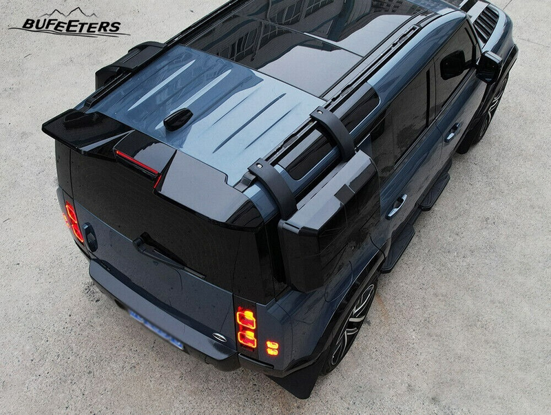 BUFEETERS Rear Tail Spoiler Rear Wing Fit For 2020 2021 2022 2023 2024 2025 Land Rover Defender 90 110 130 L851/L663,Gloss Black
