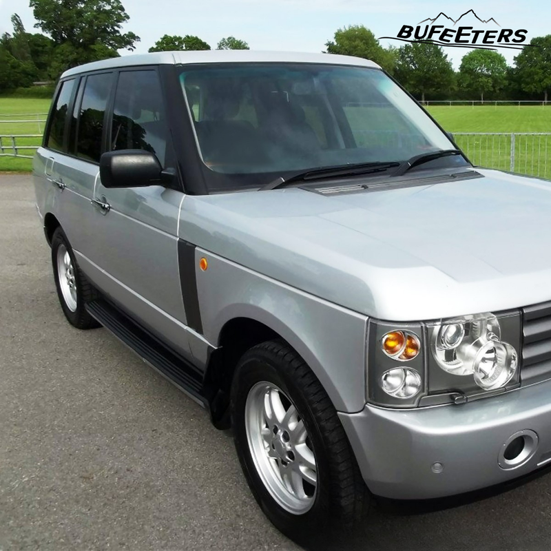 BUFEETERS Running Boards Side Step Nerf Bars Fit For 2003 2004 2005 2006 2007 2008 2009 2010 2011 2012 Land Rover Range Rover L322 HSE,Black
