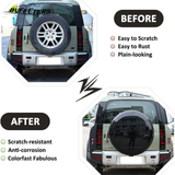 BUFEETERS Rear Spare Tire Cover Fit For 2020 2021 2022 2023 2024 2025 Land Rover Defender 90/110/130 Wheel Cover,Gloss Black