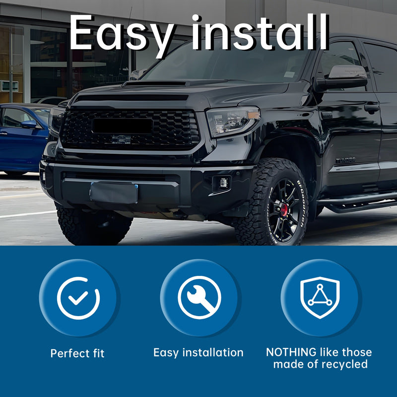 New Front Upper Hood Bulge Molding Grille Trim Fit Toyota Tundra 2014-2021 Gloss