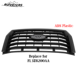 BUFEETERS  Front Bumper Upper Grille Fit For 2015 2016 2017 Ford F150 F-150,Horizontal Style,Matte Black