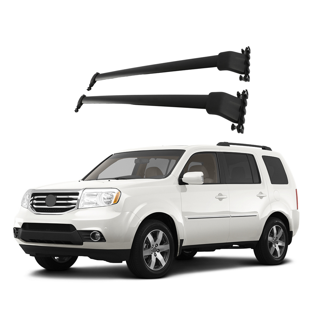 BUFEETERS  Roof Rack Cross Bars Fit For 2009 2010 2011 2012 2013 2014 2015 Honda Pilot,Black
