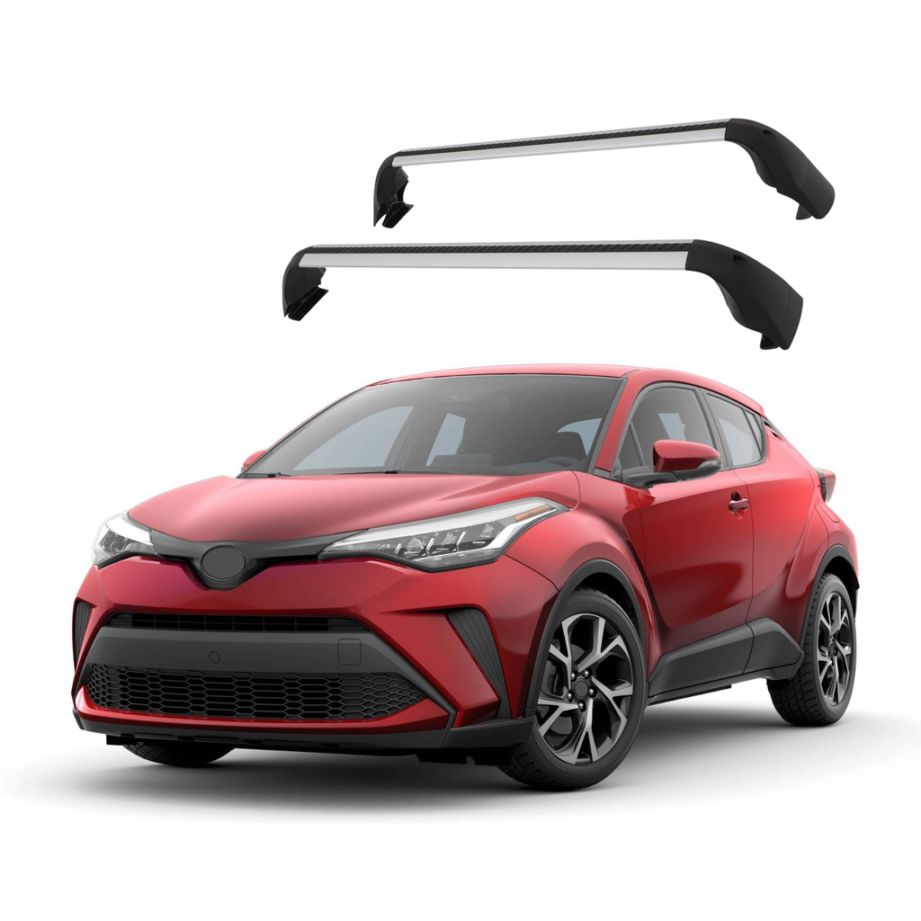 BUFEETERS   Roof Rack Cross Bars Fit For 2017 2018 2019 2020 2021 Toyota C-HR CHR Luggage Baggage Carrier Cargo,Silver