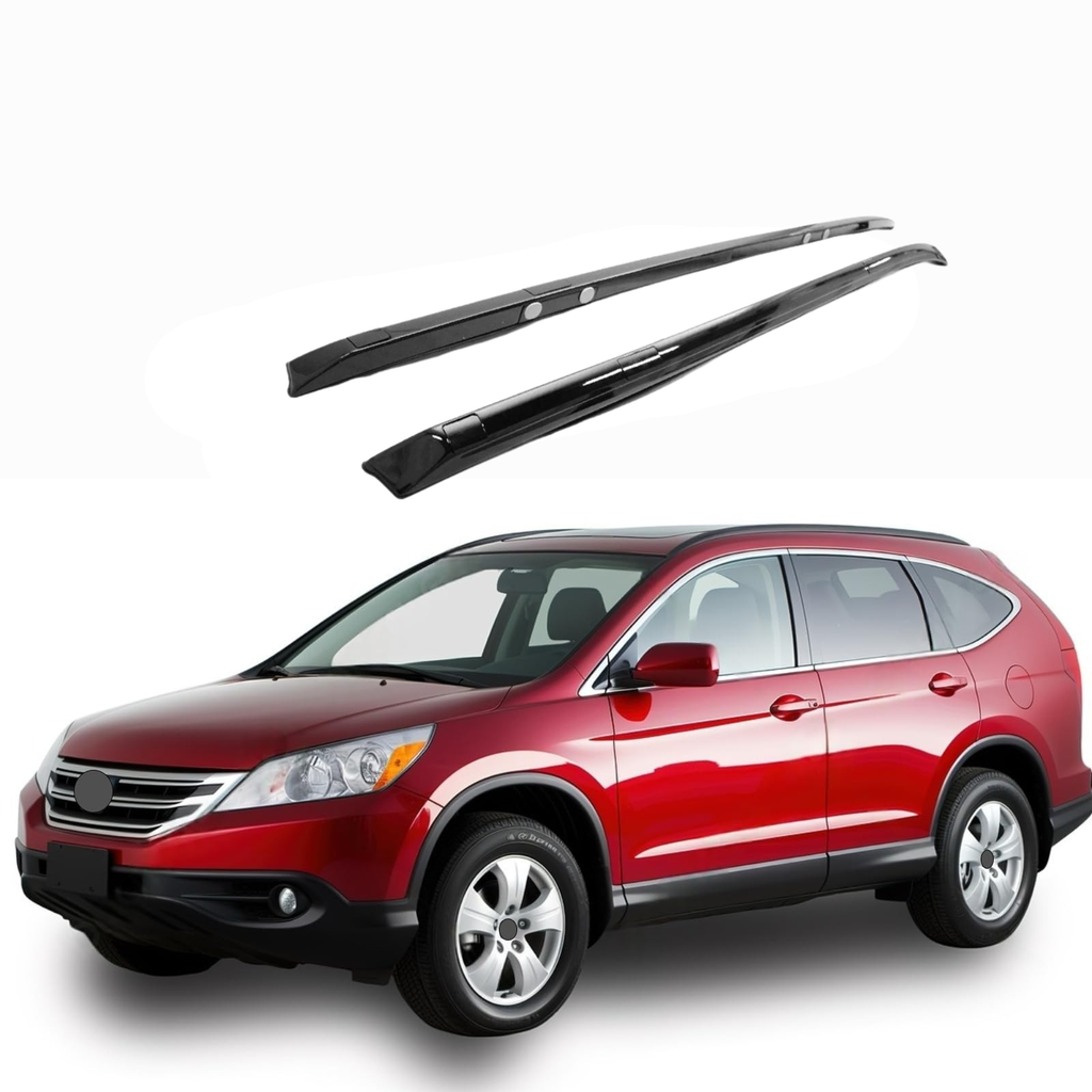 BUFEETERS  Roof Rack Side Rails Fit For 2012 2013 2014 2015 2016 Honda CRV CR-V,OE Style,Gloss Black