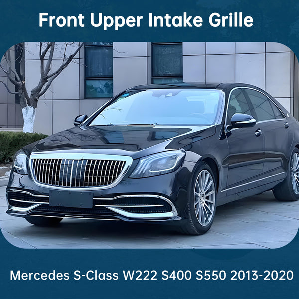 Chrome Front Grille Maybach Style Fit Mercedes S class W222 2013-2020 S400 S550