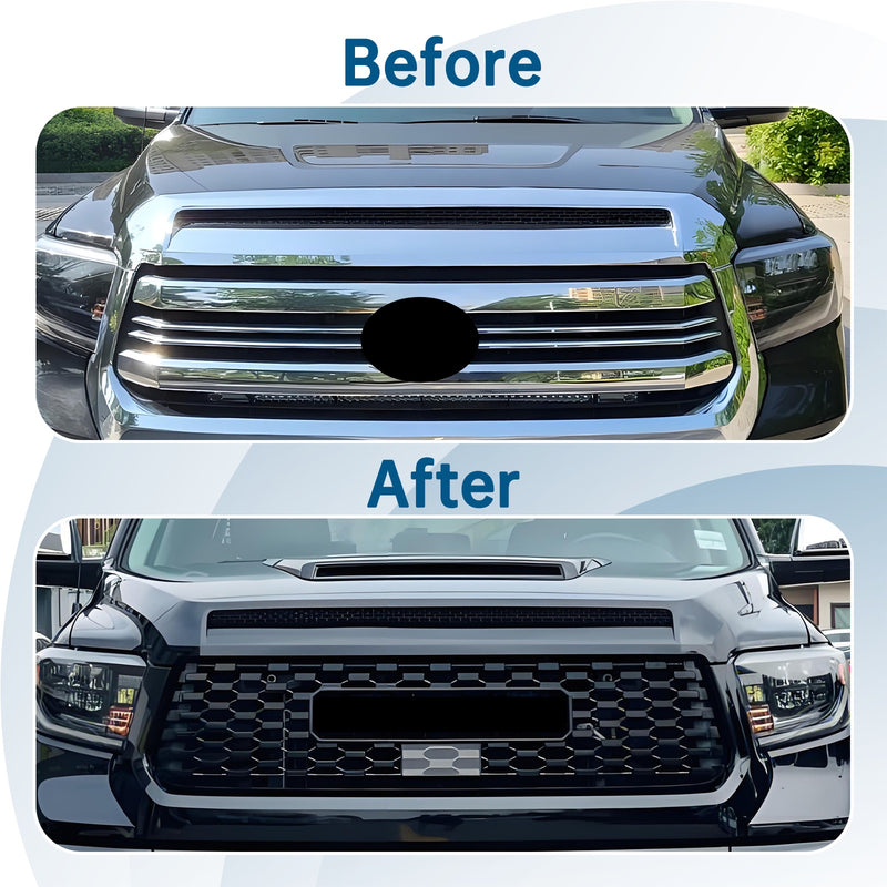 New Front Upper Hood Bulge Molding Grille Trim Fit Toyota Tundra 2014-2021 Gloss